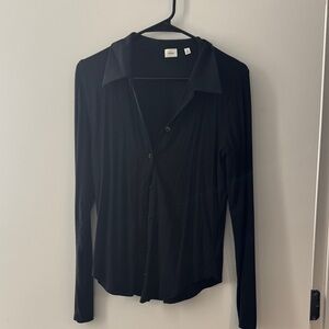 Wilfred Black Button-Down Shirt